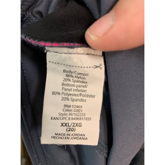 Avia Athletic Workout Leggings Women's Size XXL (20) Gray AD7 - Picture 7 of 7